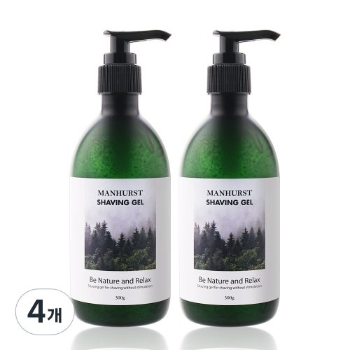 맨허스트 쉐이빙젤 300ml (4개)_이미지