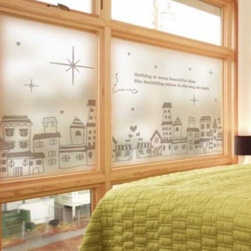 꾸밈 글라스 시트지 밤하늘의별 ik405 [1장, 100cm x 1m]