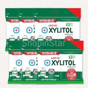 롯데 자일리톨 오리지날 리필 115g 6개 사무실 껌_이미지