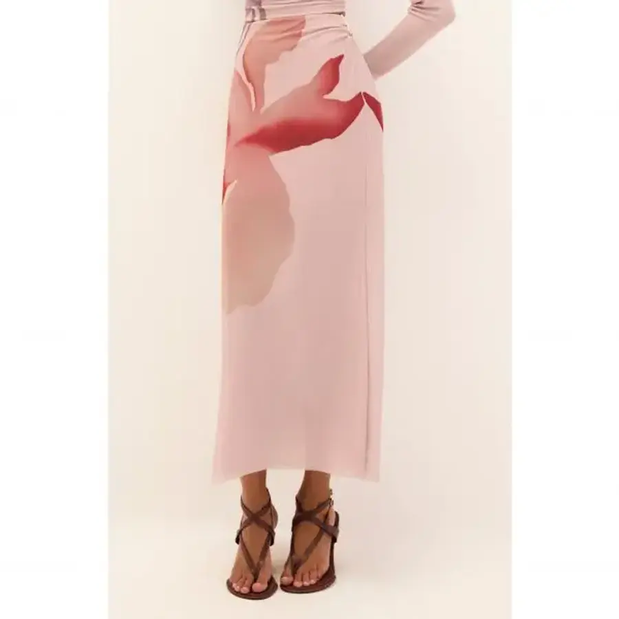 파울라 ViX Hermanny 비엑스 폴라 에르마니 아미라 플로랄 프린트 메시 맥시 스커트 7567956