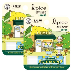 멘소래담 립아이스 레몬 립밤x2개 SPF15 과일 자외선차단 프리미엄 립케어_이미지