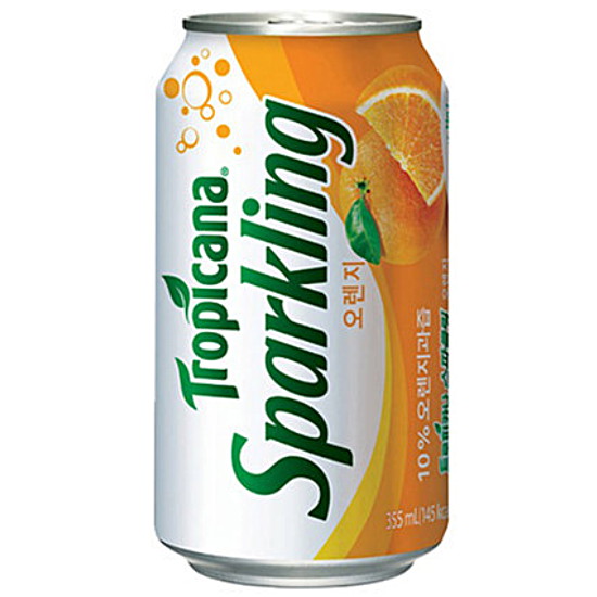 롯데칠성음료 트로피카나 스파클링 오렌지 355ml (12개)_이미지