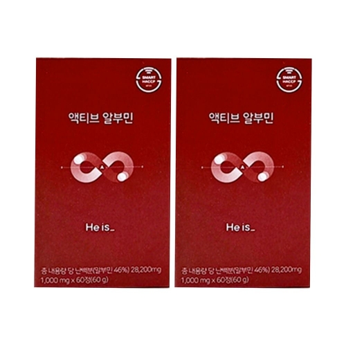 아오스 히이즈 액티브 알부민 60정 (2개)_이미지