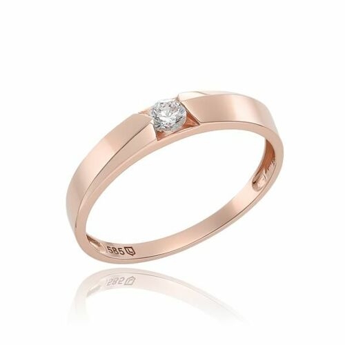 이랜드 로이드 (여) 14K 1층 동아수성 L-Diamond 사선라인커플링 LRF22020D