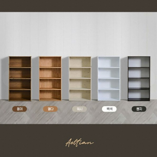 디오 심플 4단 책장 600