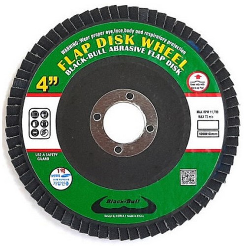 블랙불 4인치 원인치사포 플랩디스크 (1개)