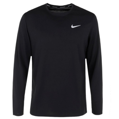 나이키 마일러 드라이 핏 UV 긴팔 러닝 탑 FB7071-010이미지입니다. 누르면 해당 게시물로 새창이동합니다.