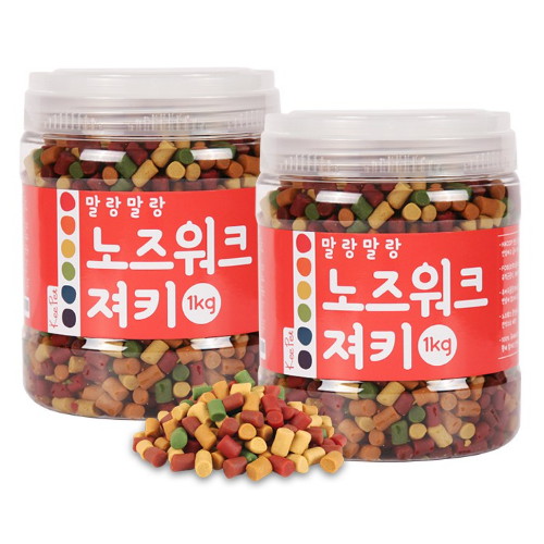 [불명] 킵펫 말랑말랑 노즈워크 져키 1kg (2개)_이미지
