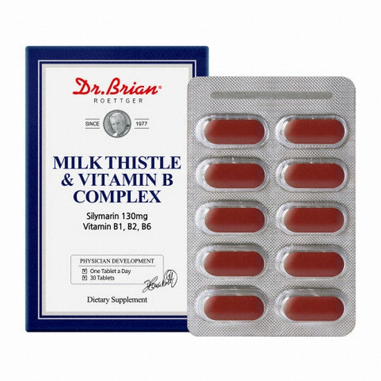 닥터브라이언  밀크씨슬 앤 비타민 비 콤플렉스 30정 (1개)