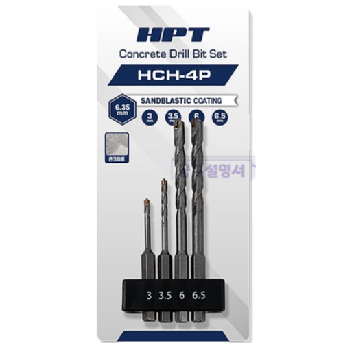 HPT ��ũ��Ʈ �帱��Ʈ ��Ʈ HCH-4P (4pcs)