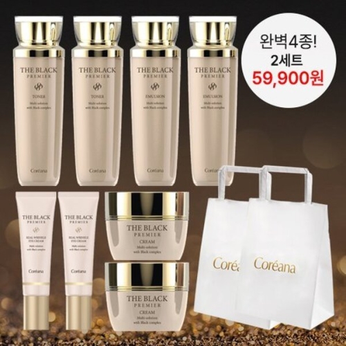 코리아나 더 블랙 프리미어 기초 4종세트이미지입니다. 누르면 해당 게시물로 새창이동합니다.