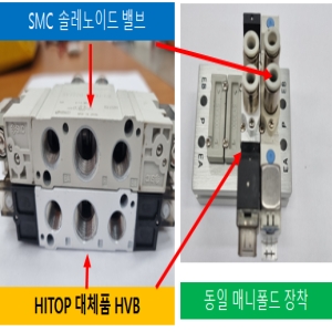 SMC 재고보유 SY7220-5LZ-02 5포트 솔레노이드 밸브 최고 HITOP HVB ,바로 교체 사용 가능