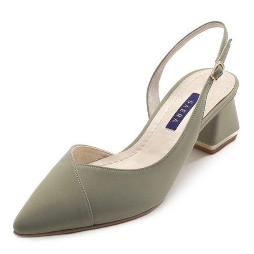 모던 브이컷 메탈릭 굽 슬링백 K56G002