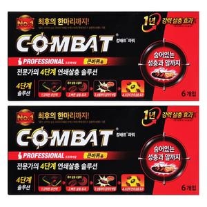 헨켈홈케어 컴배트 파워 타게트형 큰바퀴용 6개입 (2개)