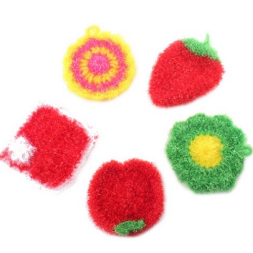 선우랜드 ㅤ아크릴 수세미 5P (2개)_이미지