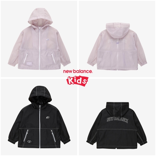 뉴발란스키즈 Essential 스티치 포인트 홑겹 바람막이 (NK9AE2101U)