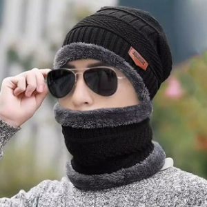 셀러허브 OFM60194 니트모자 넥워머세트 털모자 털목도리 기모워머