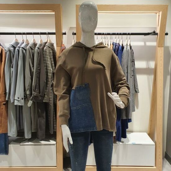 비지트인뉴욕 데님배색후드맨투맨티 VX9LT18