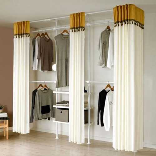 왕자행거 뉴드레스룸 4폴 밀폐 타공선반형 행거_이미지