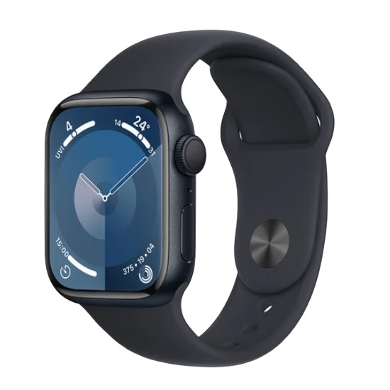 APPLE 워치 시리즈9 41mm 미드나이트 알루미늄 중고 (스포츠밴드, 해외구매)_이미지