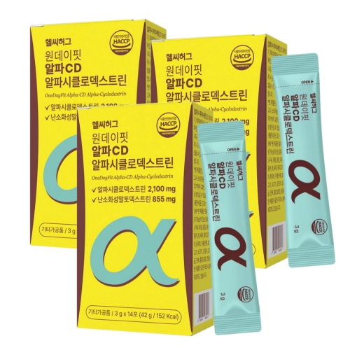  헬씨허그 원데이핏 알파CD 알파시클로덱스트린 14포 [3개]