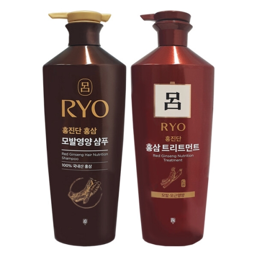 홍진단 홍삼 모발영양 샴푸 820ml+홍진단 홍삼 트리트먼트 820ml 2종세트