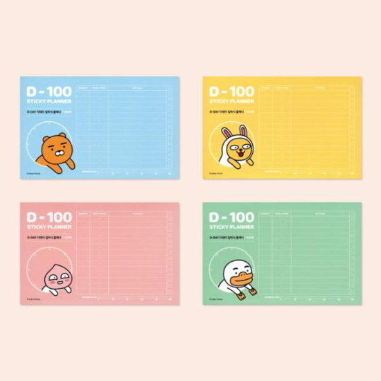 아이콘스 카카오프렌즈 디데이 점착 플래너_이미지