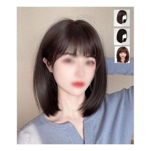 QNT08165_56 키밍 여자가발 여성 중단발머리 통가발