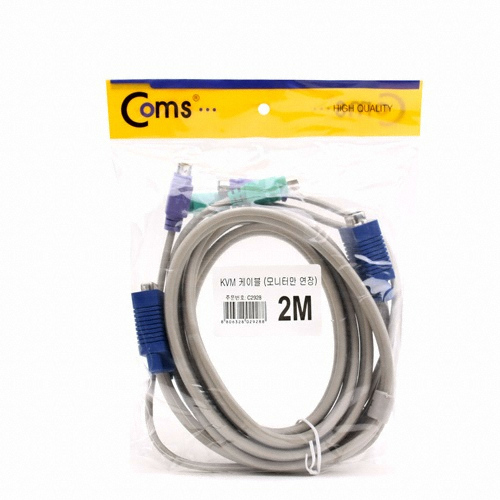 라이트컴 COMS KVM (M/F) 통합 연장 케이블 (C2928, 2m)_이미지