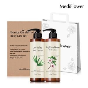 메디플라워 보니타 가든 바디케어 2종 선물세트 조릿대클렌저+킹체리로션 +쇼핑백_이미지