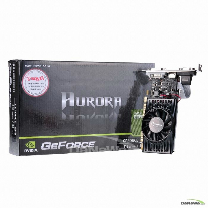 아이노비아 AURORA 지포스 G210 오로라 D3 512MB LP_이미지