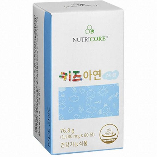 뉴트리코어 키즈아연 60정이미지입니다. 누르면 해당 게시물로 새창이동합니다.