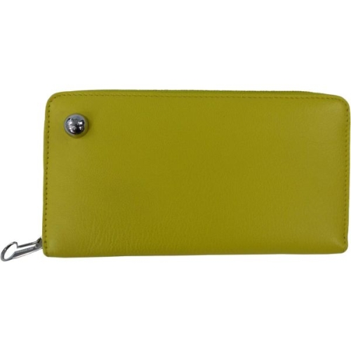 만다리나덕 여성 지갑 가죽 지퍼형 옐로우 19 x 10 2 cm 애플그린 381257
