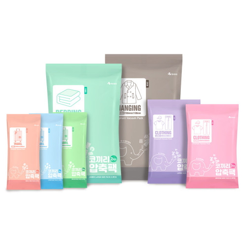 하비비 코끼리 압축팩 56개세트(압축팩28개+클립28개)