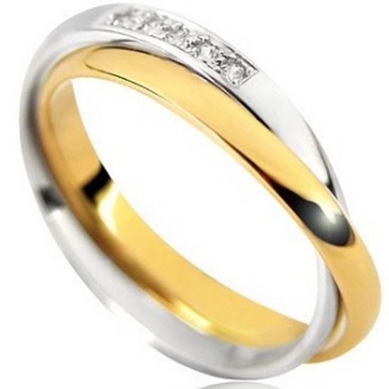 브리앙 18K 더블링크 다이아몬드 반지_이미지