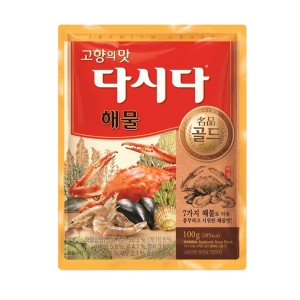 백설 다시다 명품 골드 해물 100g (4개)_이미지