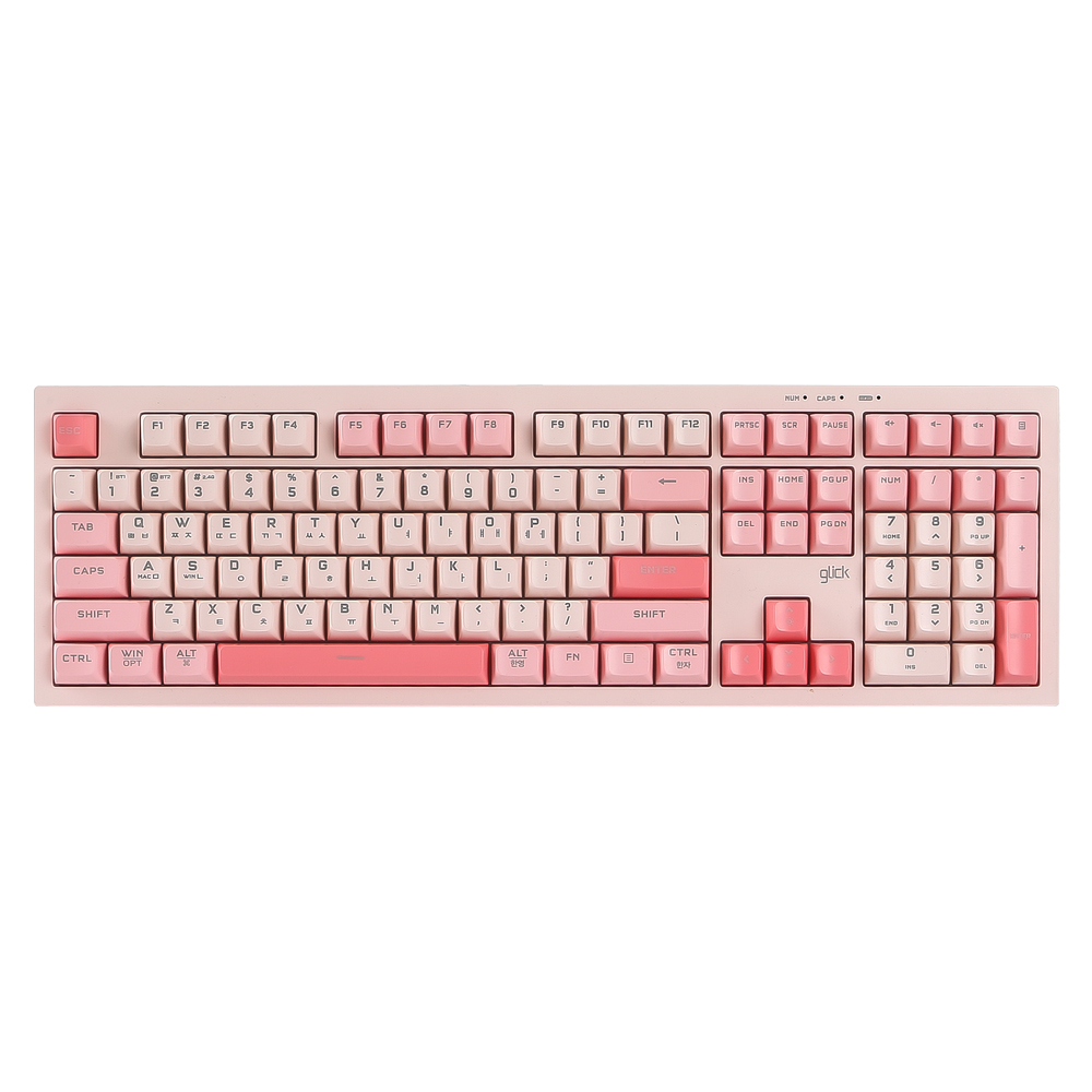 지클릭커 OFFICEPRO WK50 사일런스 M RGB 무소음 방수 무선 블루투스 108 (Pink, RC1)_이미지