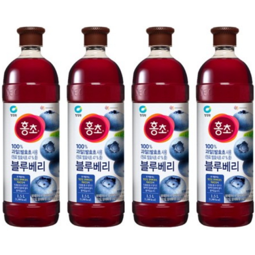 청정원 홍초 블루베리 1.5L (4개)_이미지