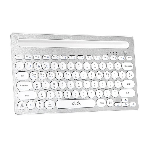 지클릭커 OFFICEPRO WK40 패드폰 무선 (실버화이트)_이미지