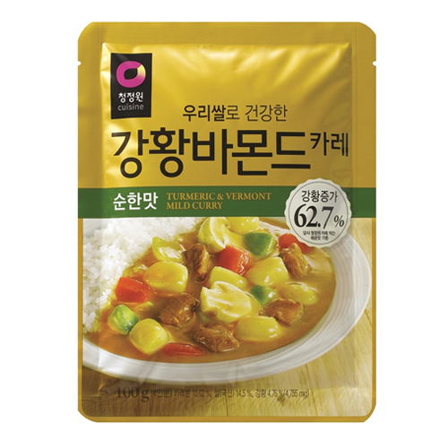 대상 청정원 우리쌀 강황바몬드 카레 순한맛 100g (1개)_이미지