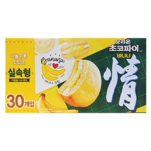 오리온 초코파이 정 바나나 30입 실속팩 1,110g 1개_이미지