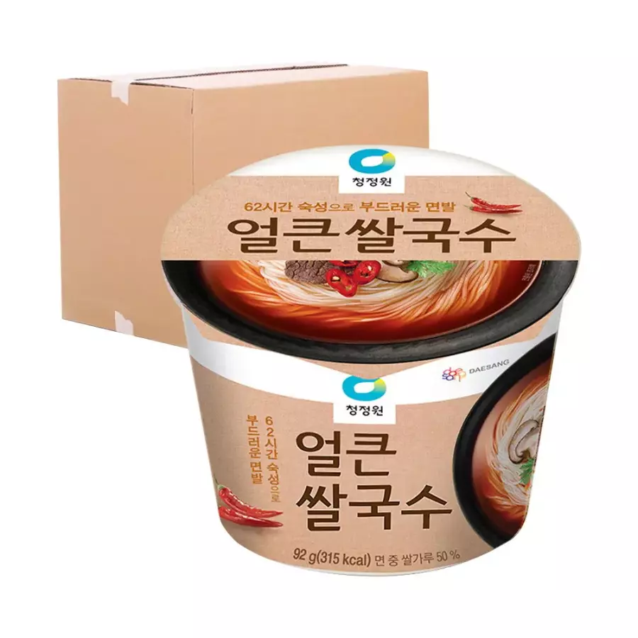대상 청정원 얼큰 쌀국수 92g[12개]