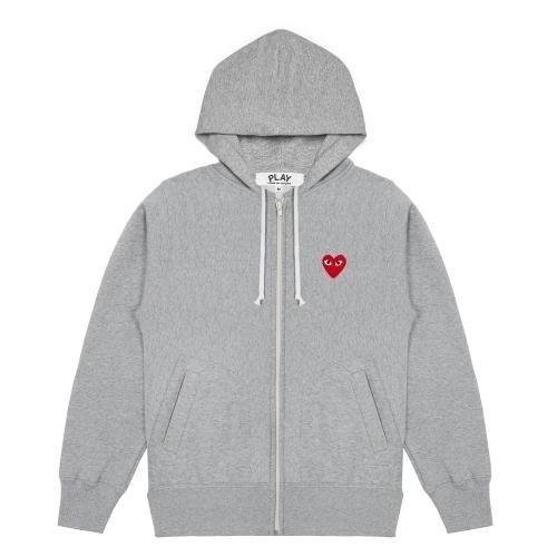꼼데가르송 플레이 후드티 후디 PLAY CDG AX-T168-051 TOP GRAY_이미지
