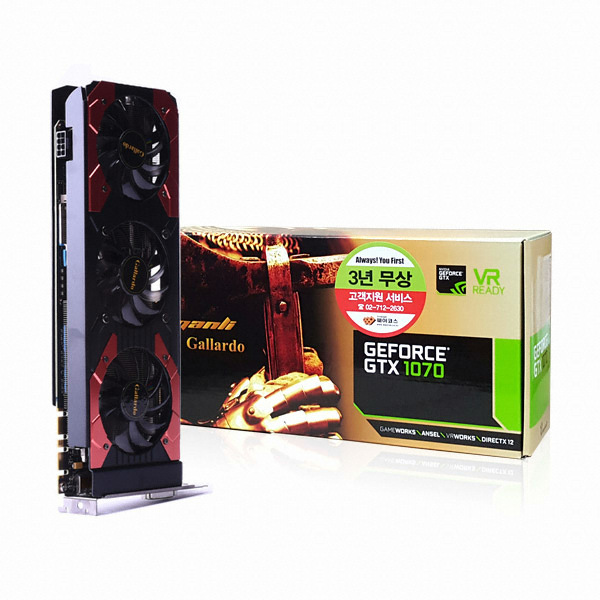 MANLI ������ GTX1070 Gallardo OC D5 8GB