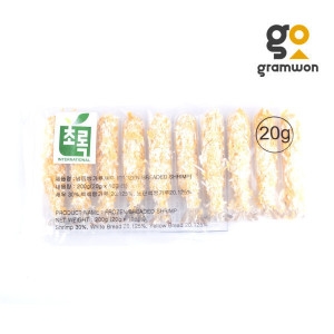 그램원 빵가루새우 200g 20gX10미 왕새우튀김