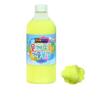거품물감 리필 1000ml 낱색 형광노랑 WFFIM06