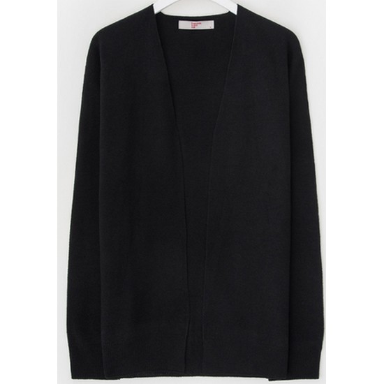 삼성물산 에잇세컨즈 블랙 베이직 솔리드 카디건 22765AW965