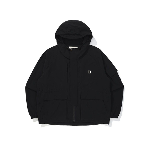코닥 린넨라이크 베이직 후드 크롭 자켓 우먼 BLACK K5322LJK82BLK_이미지