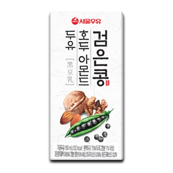 서울우유 검은콩 호두 아몬드 두유 190ml (16개)
