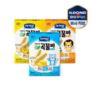 아이얌 순곡물바 3종세트 바나나3개+치즈3개+당근3개_이미지